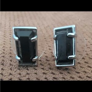 Kendra Scott Black Silver Earrings